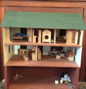 $15 wooden doll house. It came without the furniture, but we added that a room at a time each Christmas and birthday. My kids played the heck out of this for a good chunk of their childhood years.